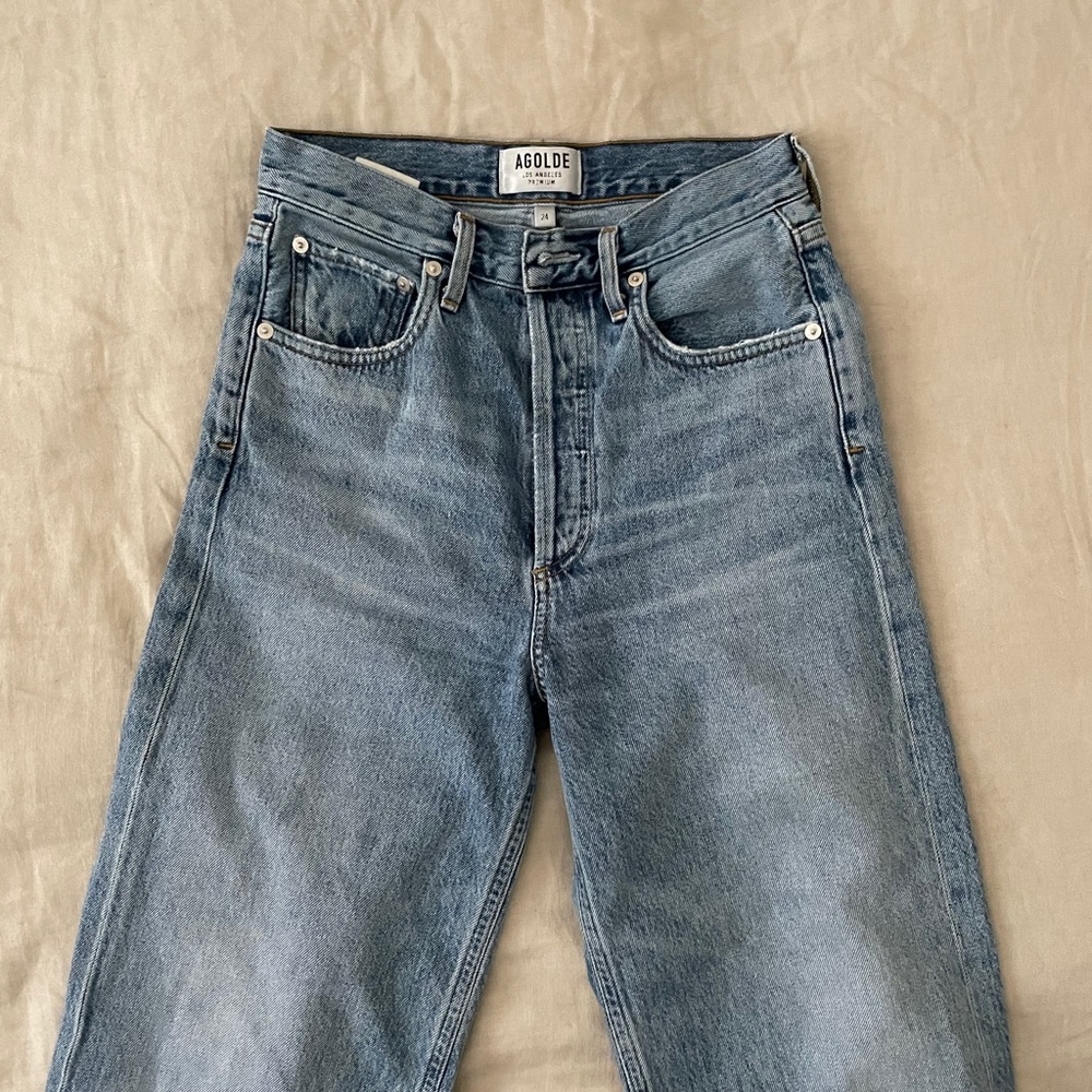 AGOLDE Ren High Rise Wide Leg Jeans